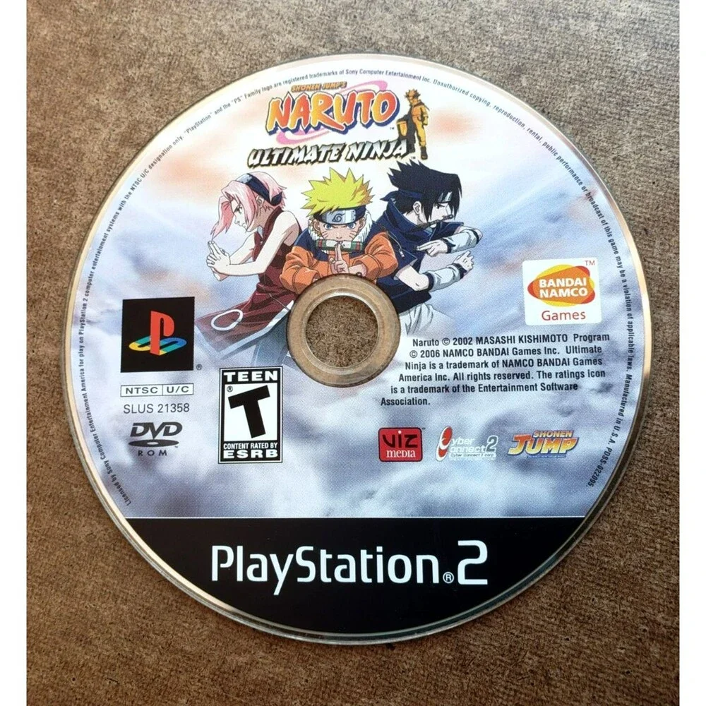 2002 NARUTO: ULTIMA NINJA SONY PS2 PlayStation 2 Bandai Namco Complete W/ Manual